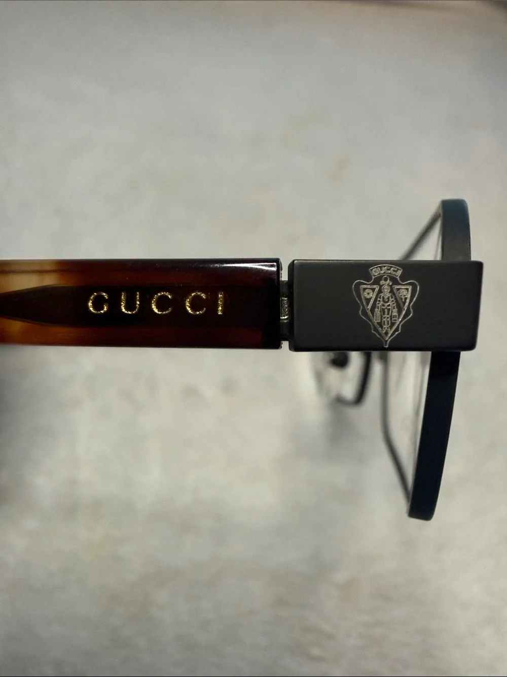 Gucci GG9652J Titanium/Tortoiseshell Frame